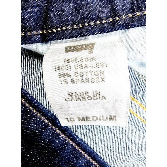 Levi's Size 10 Medium Women's 31" Inseam 545 Low Boot Cut Blue Denim Jeans NWT - Picture 5 of 15